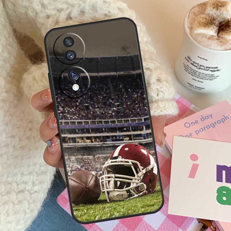American Football Sport For Honor Magic 8 7 6 Lite Case For Honor 400 200 Pro 90 70 50 X8c X8b X9a X9b X9c X9d Win RT