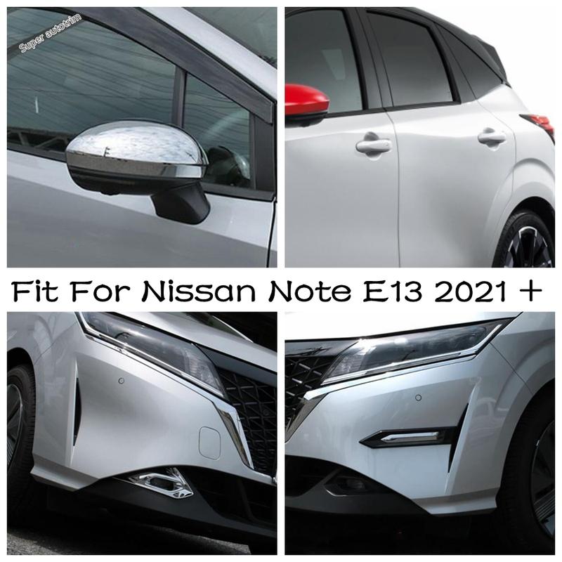 Exterior Parts For Nissan Note E13 Rearview Mirror / Fog Light Foglight Lamp Decor Frame / Door Handle Cover Trim ABS