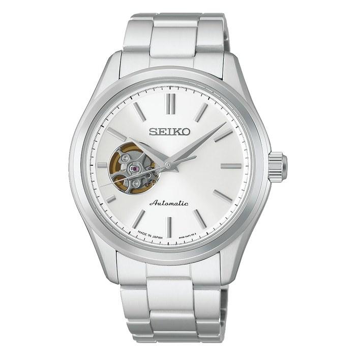 SEIKO SELECTION HFB001J Men s Mechanical Watch (Automatic & Hand-Winding), White Dial, Stainless Steel