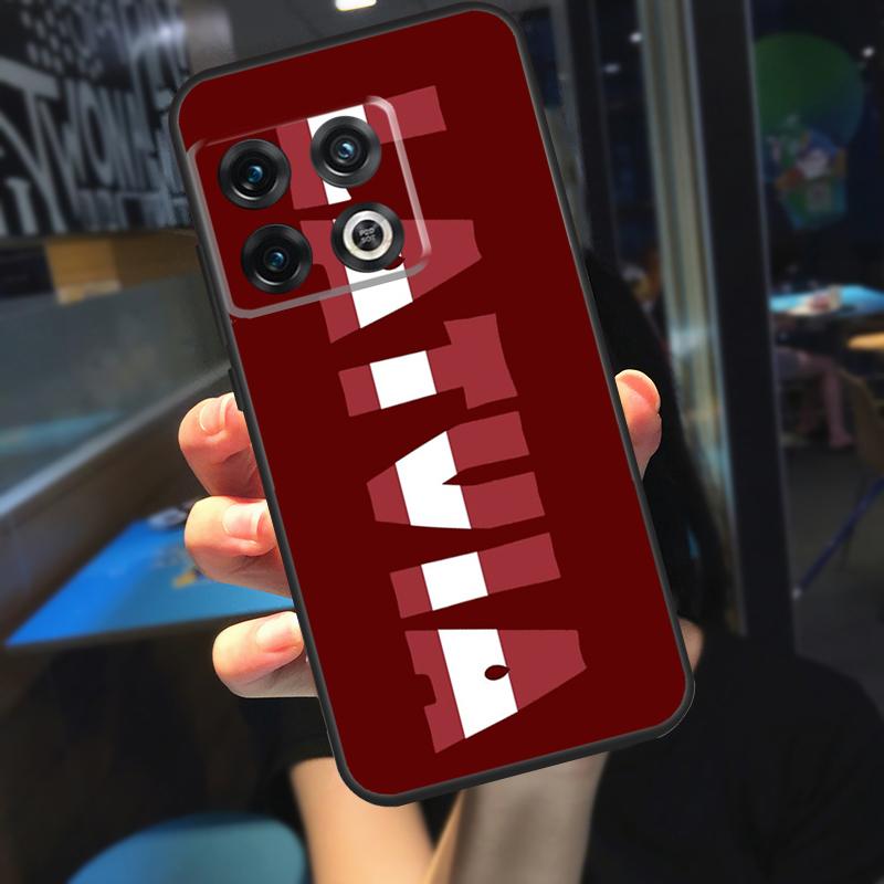 Latvia Flag Funda For OnePlus 13 12 R 11 9 10 Pro 8T 9RT 10T OnePlus Nord 4 CE 2 3 Lite N30 N20 Case