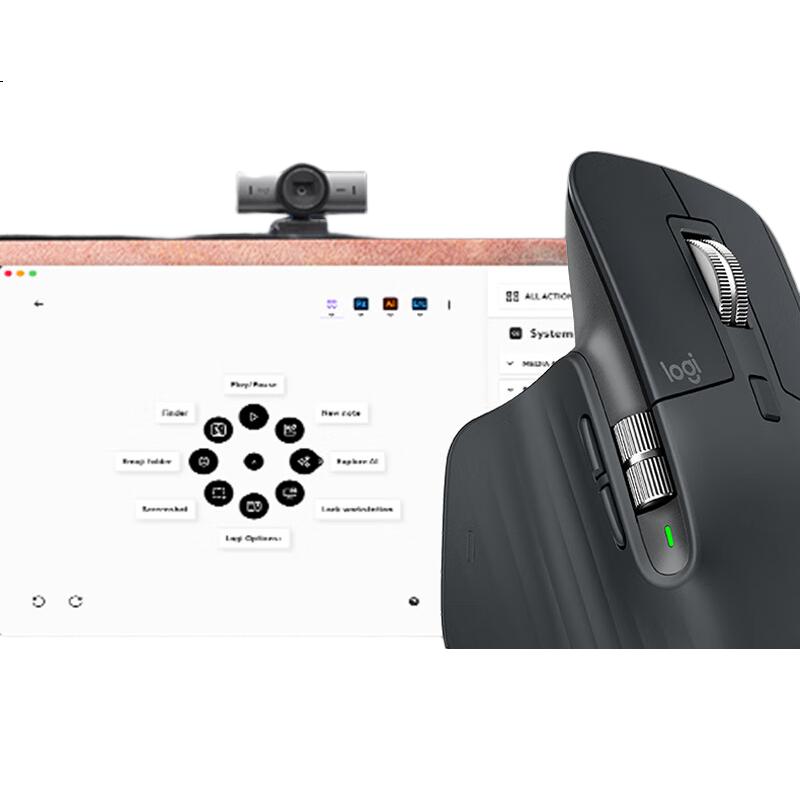 Logitech MX Master 3S Elite Wireless Bluetooth Mouse Ergonomic Silent Office Mouse Graphite Black