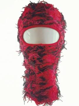 New Custom Logo Full Face Cover One Hole Storm Distressed Balaclava Designer Knit Hat Grassy Beanie Winter Sports Ski Mask красный