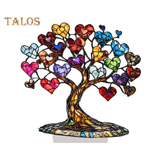 

Украшение в виде сердечка, настольное 2D-украшение из акрила, разноцветное дерево с сердечками для домашнего декора, подарок на День святого Валентина 1pc разноцветный