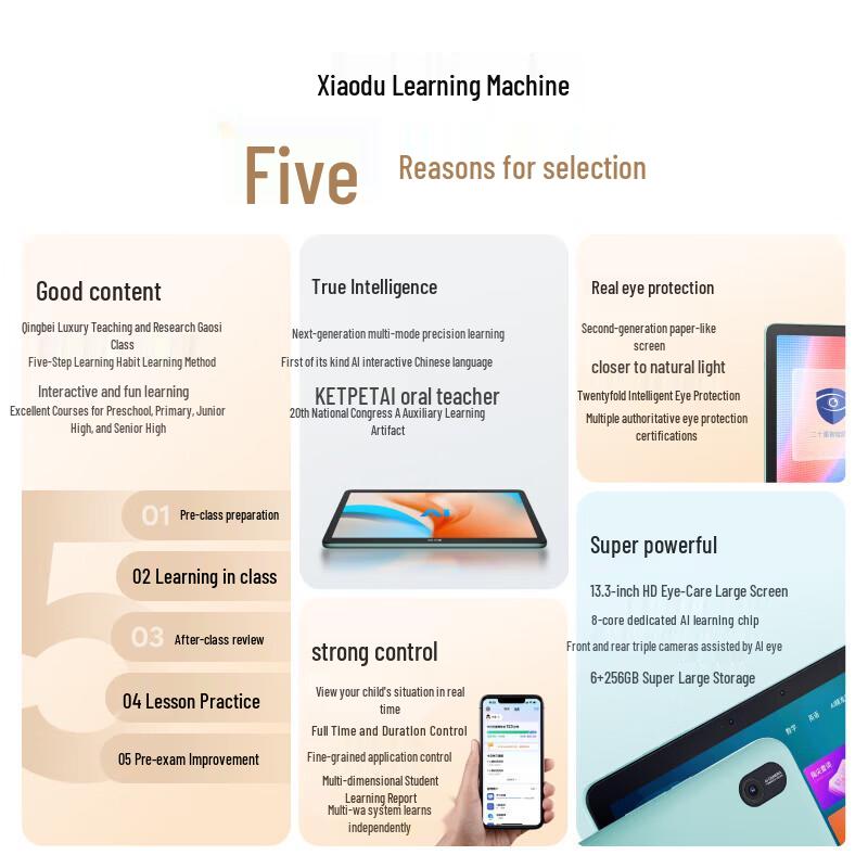 Xiaodu Z20 Plus Eye-Care Learning Tablet (CN version)