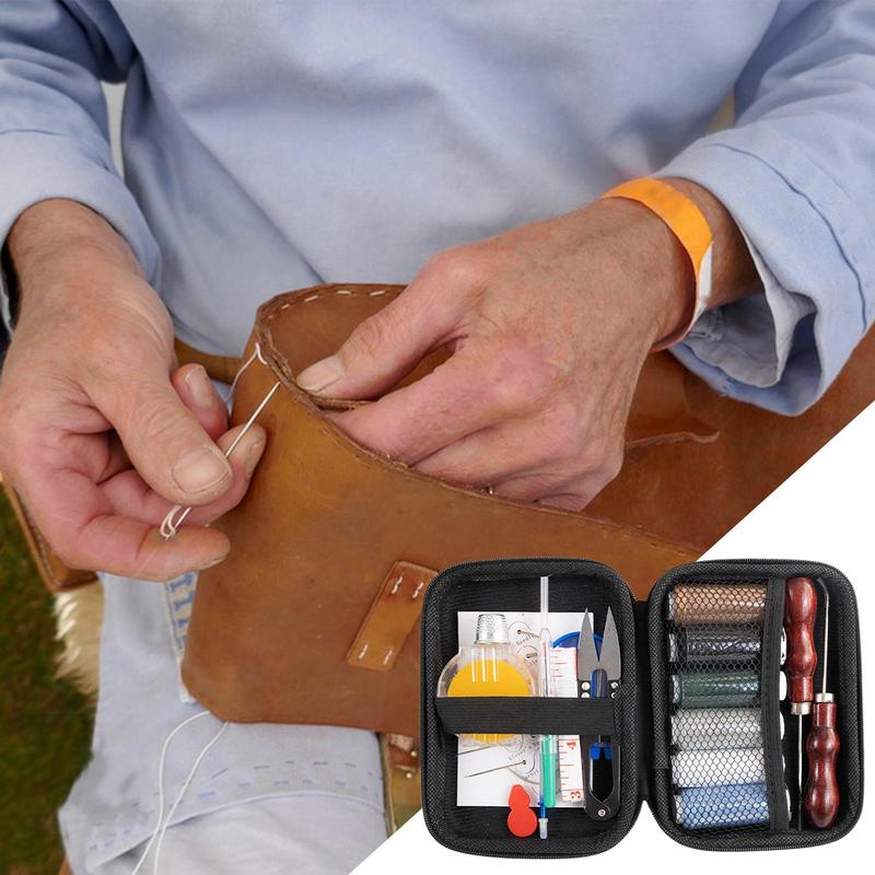 Upholstery Sewing Kit Leather Working Sewing Awl Kit Leather Crafting Tools Professional Couch Sewing Repair Kit With Storage United States
