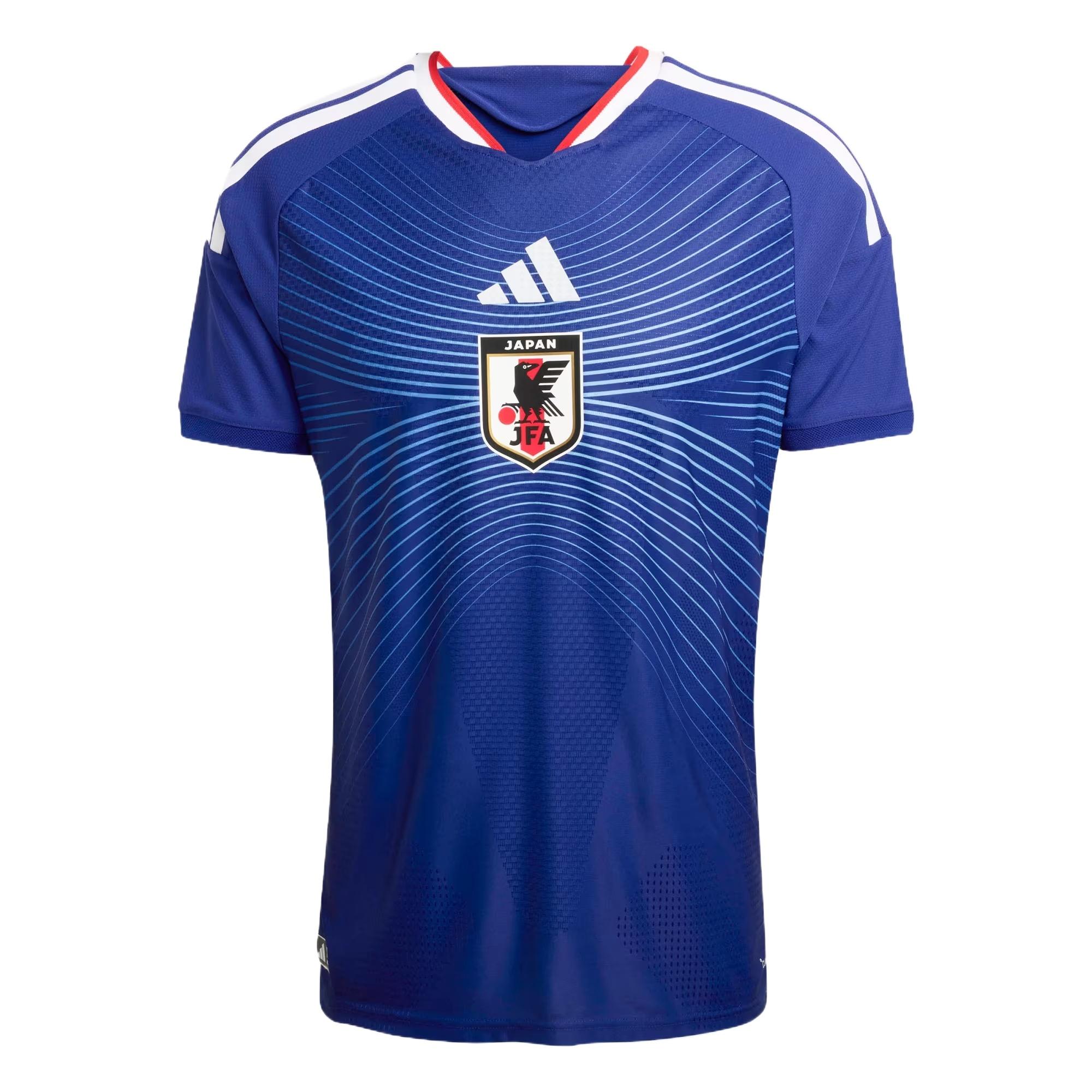 adidas Japan 26 Home Authentic Jersey Asia Sizing Japan Blue Ash Blue Men s JN1867 L