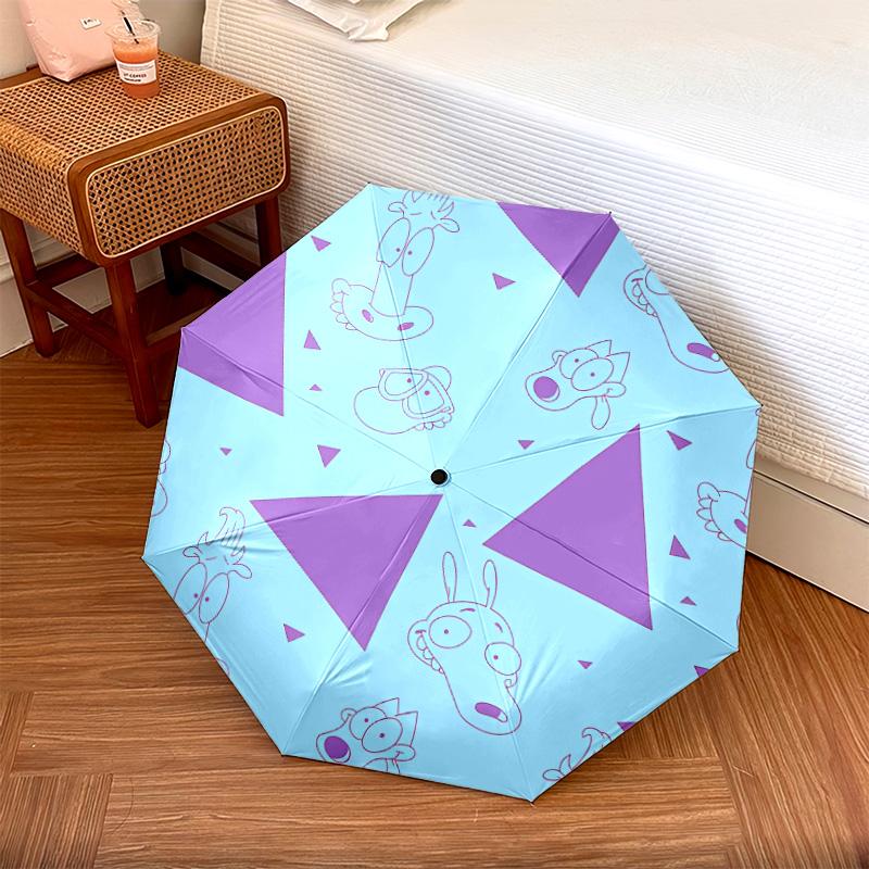 Rocko2pattern, automatic folding umbrella, portable and foldable design, 8 ribs, a Christmas or birthday gift.