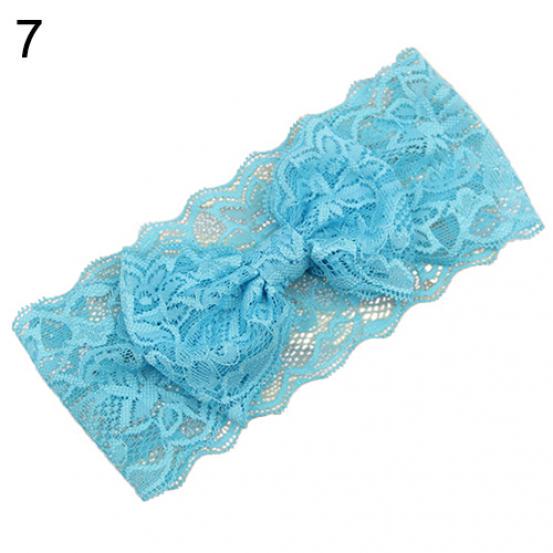 Kids Baby Girl Toddler Lace Bowknot Headband Hair Band Headwear Accessories