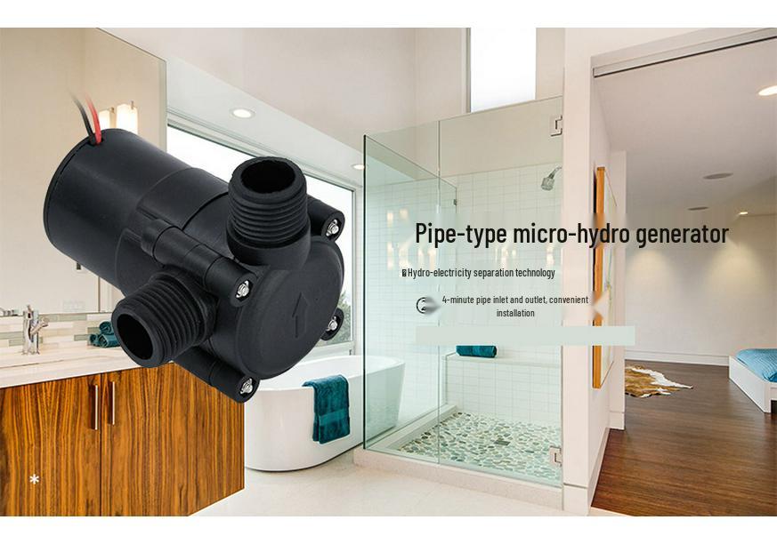 Mini Hydro Generator: Faucet-Mounted Water & Wind Power Generator