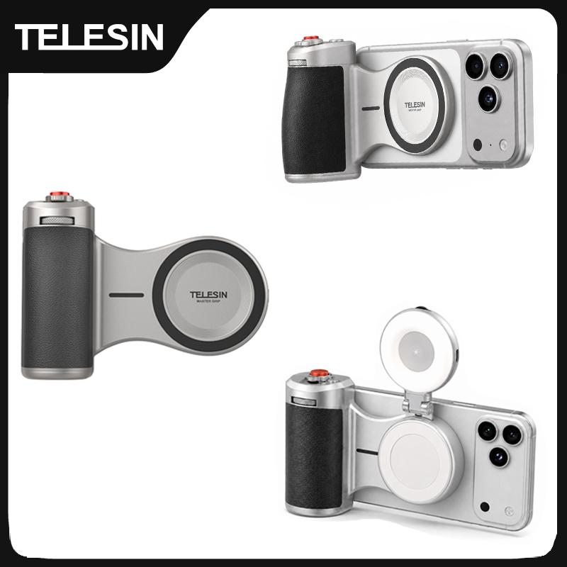 TELESIN Master Magnetic Smart Phone Camera Shoot Hand Grip Holder Shooting Aid Remote Control Handle for Iphone HUAWEI SAMSUNG 7