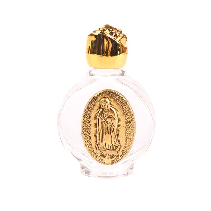 1Pc Leere Heilige Wasser Jesus Flasche Religiöse Kreuz Flasche Christian Taufe Lieferungen