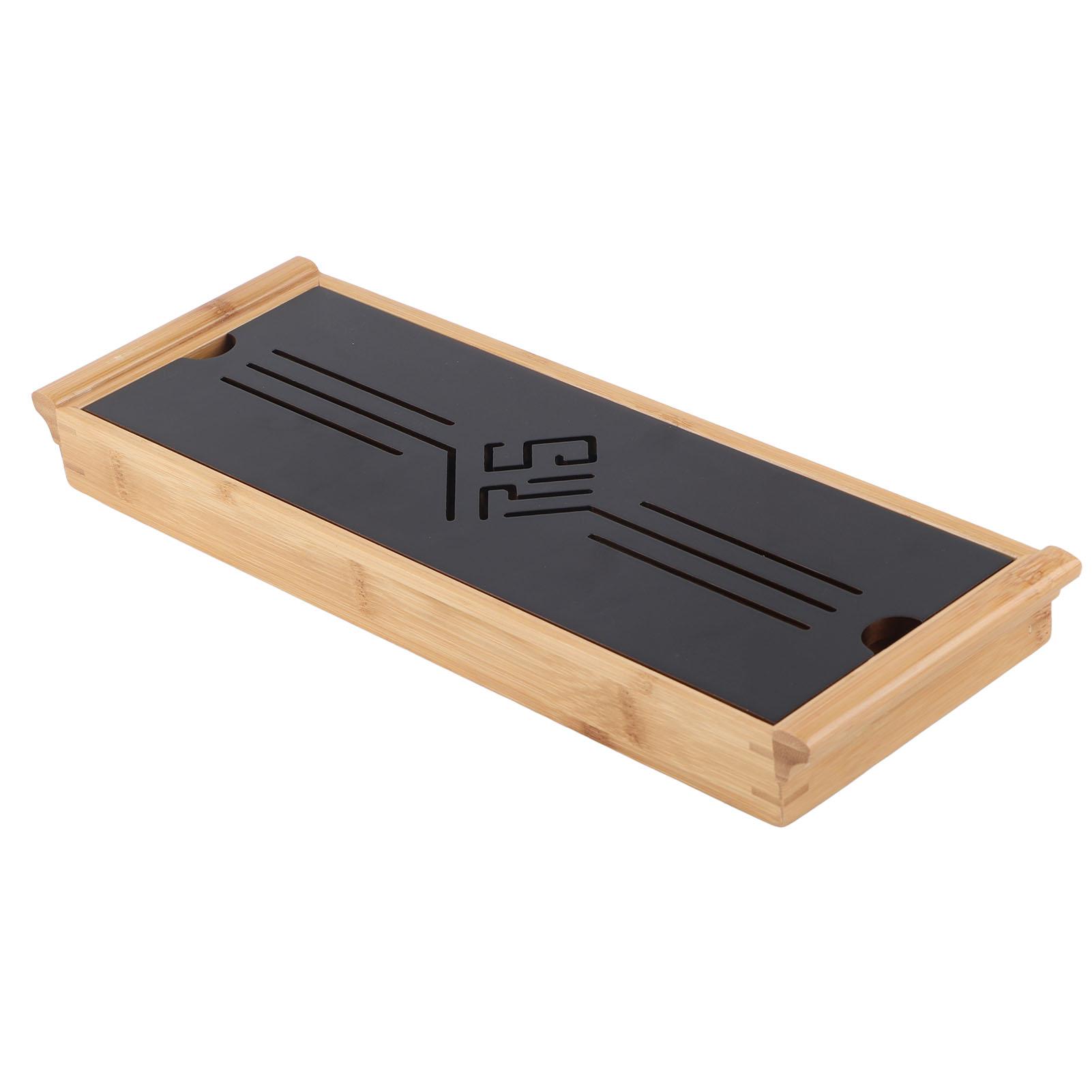 

Бамбуковый поднос для чая, чашка, тарелка, сервировочный поднос в традиционном китайском стиле, аксессуар для чая кунг-фу