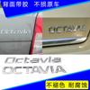 AFQ3  1pcs 3D Metal Octavia High Quality Silver/black Car Letter Emblem Rear Tail Trunk Decals Badge Sticker Decal Styling For Skoda