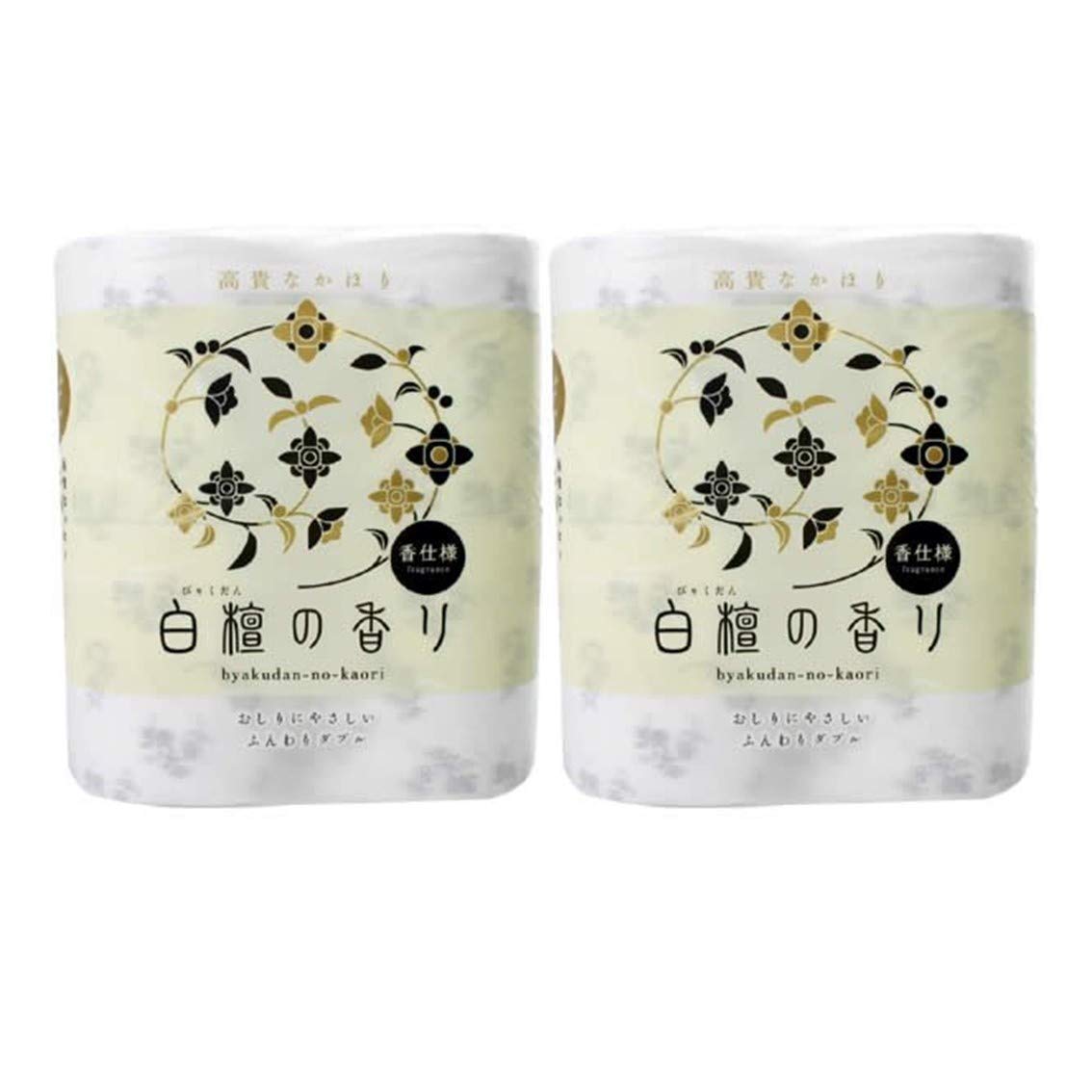 

Shikoku Tokushi Toilet Sandalwood 4RW x 2 Packs Paper, Scent,