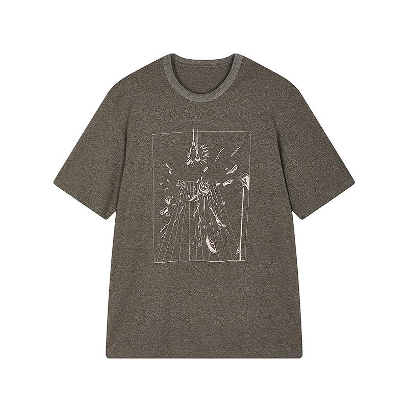 JNBY 2025 Autumn Comic Print Cotton Short Sleeve T-Shirt