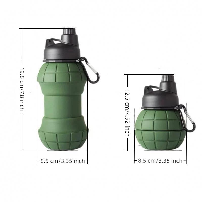 New 550Ml Cup Portable Kettle -Shaped Silicone Collapsible Water Cup For Sports Outdoor Hiking Travel