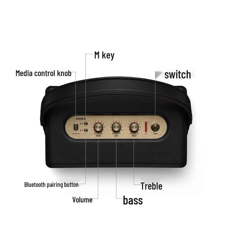 Marshall Kilburn III Portable Bluetooth Speaker CN plug (adapter included)