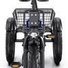 Elektrický bicykel Apefox Rh30 18" koleso 500W motor Mestský elektrický nákladný bicykel 48V 15Ah Dvojité kotúčové brzdy 7 rýchlostí Maximálny dojazd 70 km Modrý