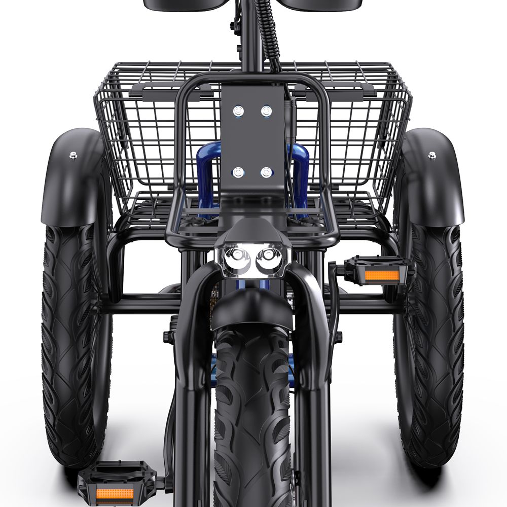 Elektrický bicykel Apefox Rh30 18" koleso 500W motor Mestský elektrický nákladný bicykel 48V 15Ah Dvojité kotúčové brzdy 7 rýchlostí Maximálny dojazd 70 km Modrý