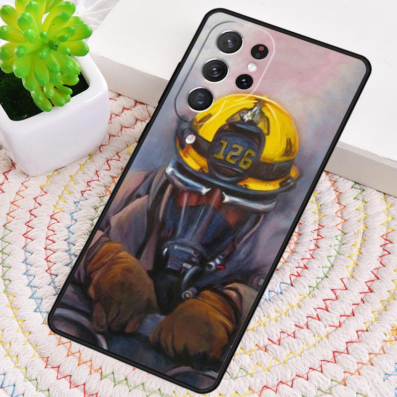 Fireman Firefighter Phone Case for Samsung Galaxy note 10 pro S26 Ultra S23 S24 FE S25 S21 S22 PLUS shockproof Cove