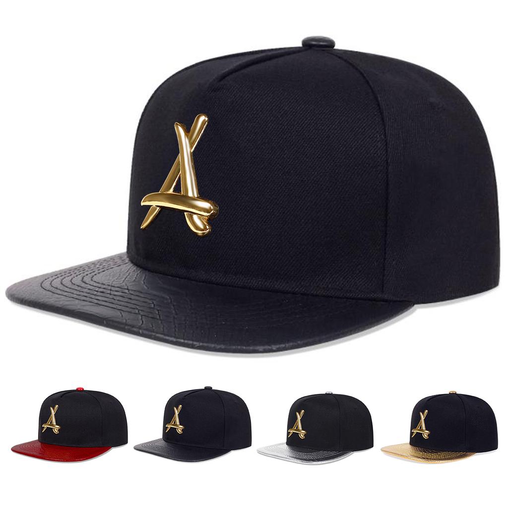 Unisex Personality A Letter Label Hip-hop Hats Spring And Autumn Outdoor Adjustable Sports Casual Baseball Caps Sunscreen Hat