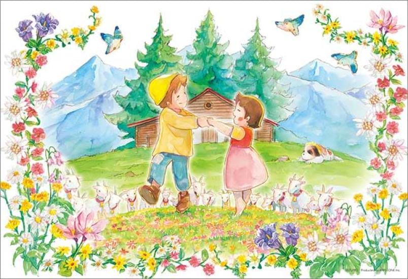 

APPLEONE 300-383 Spring Dance Heidi, Girl of the Alps, 300-Piece (38 x 26 cm) Jigsaw Puzzle, Made in Japan