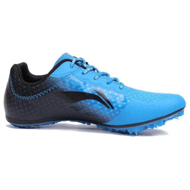 Li Ning Fabric Abrasion Resistant Lightweight Rebound Low Top Running Shoes Men's Blue Black LJJO118-3