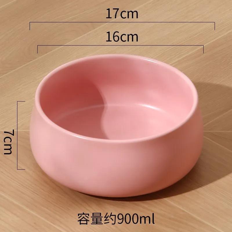 Buddha Series Ceramic Water Bowl for Cat And Dog, Overturn Proof Diagonal Anti Slip Large Capacity Tableware, Pet Supplies , 1Pc