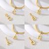 Original Necklace Copper White Zircon Pendant English Letters Women'S Beads Fit Bracelet Anniversary Gift Accessory Diy
