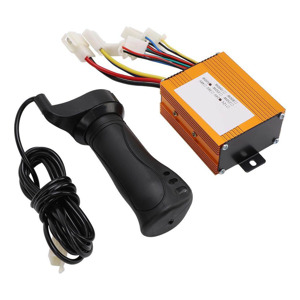 Motor Speed Controller Throttle Grip Set 24V 500W Brush Motor Control Box for Electric Bike Tricycle