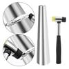 Round Rings Shaping Making Tool with Rubber Hammer, Metal Bracelet Mandrel Jewelers Making Repairing Tool
