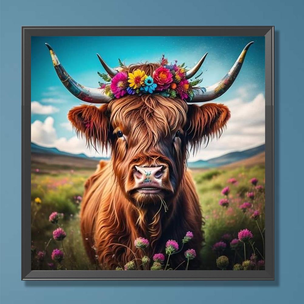 5D DIY Full Round Drill Diamond Painting Yak Kit Home Decoration Art Craft