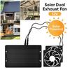 10W 12V Solar Exhaust Fan with Panel for Home Bathroom Ventilation & Air Circulation - Mini Roof Ventilator for RV Attic
