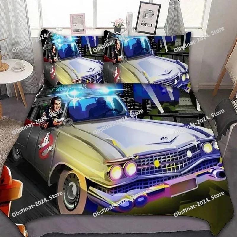 Ghostbusters Bedding Set Printed Bed Set With Pillowcase Bed Duvet Cover Soft Single Double Queen Super King Size Bedroom