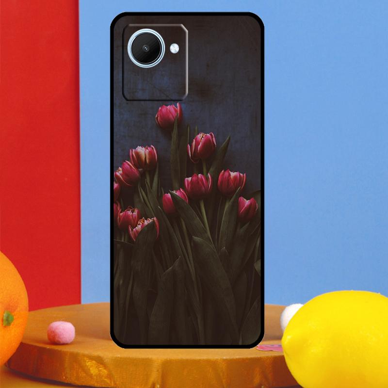 Tulips Flower For Realme GT7 Pro GT6 10 11 12 13 14 15 Pro Plus C55 C67 C63 C61 C53 C35 C65 C75 C71 Case