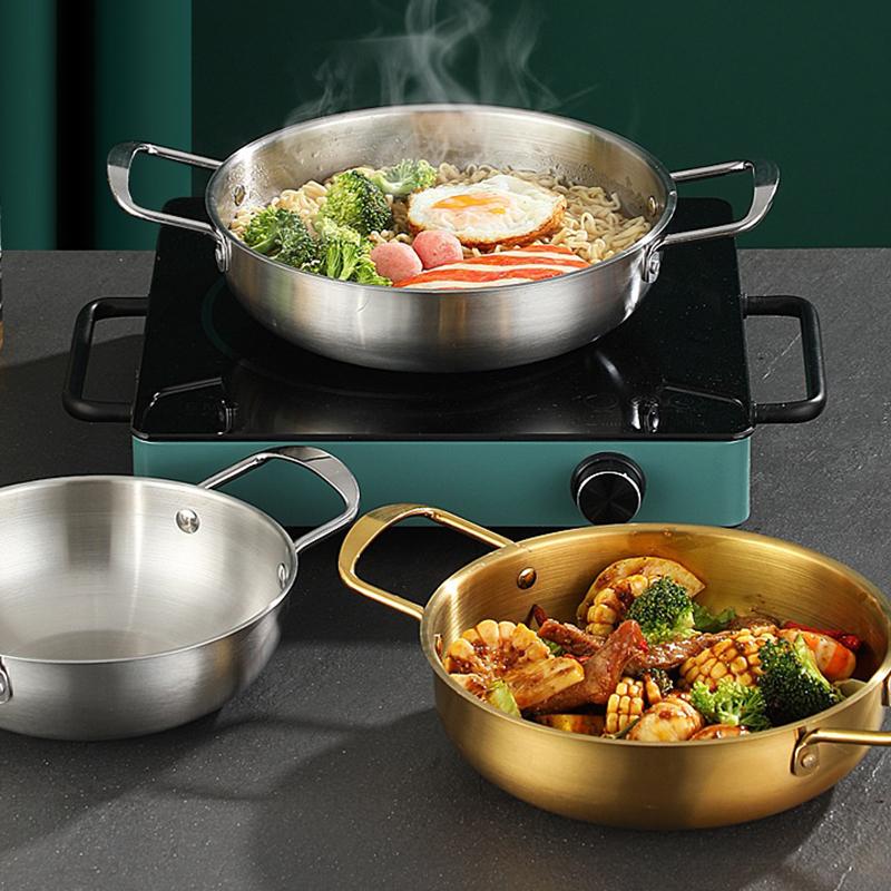 Food Grade Stainless Steel Pot With Dual Handles For Home Commercial Use  Pot Seafood Ramen Dry Pot