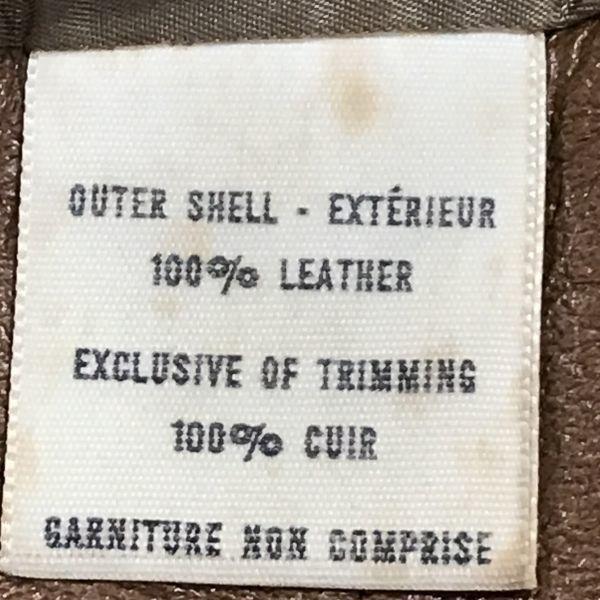 Vintage? Made in Canada/Montreal Leather Garment/Genuine Leather Jacket/46/L/Brown/(USED)