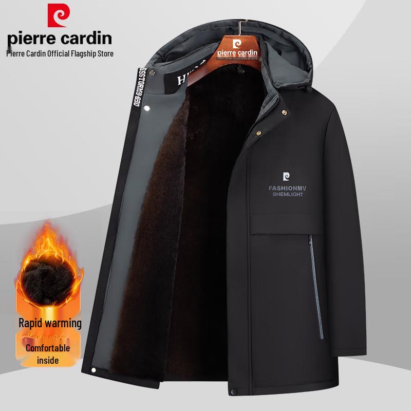 

Мужская куртка с подкладкой из флиса и съемным капюшоном от Pierre Cardin 2XL (Recommended 143-159 lbs)