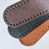 Creative Leather Handbag Strap with Wristlet Handle DIY Knitting Crochet Round Rope Bag Base Vintage Handbag Accessories