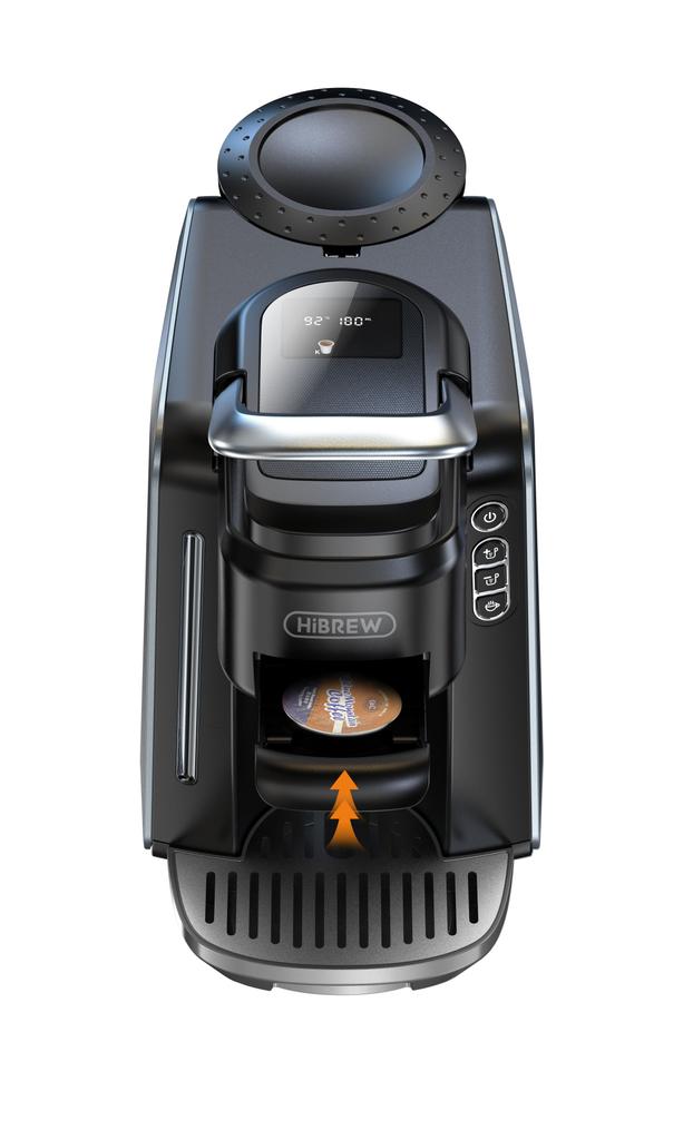 HiBREW H6 20bar High-Pressure 4-in-1 Coffee Maker,Independent Cold Brew/9 Temperature Settings/Precise Temperature Control/LCD Smart Display.