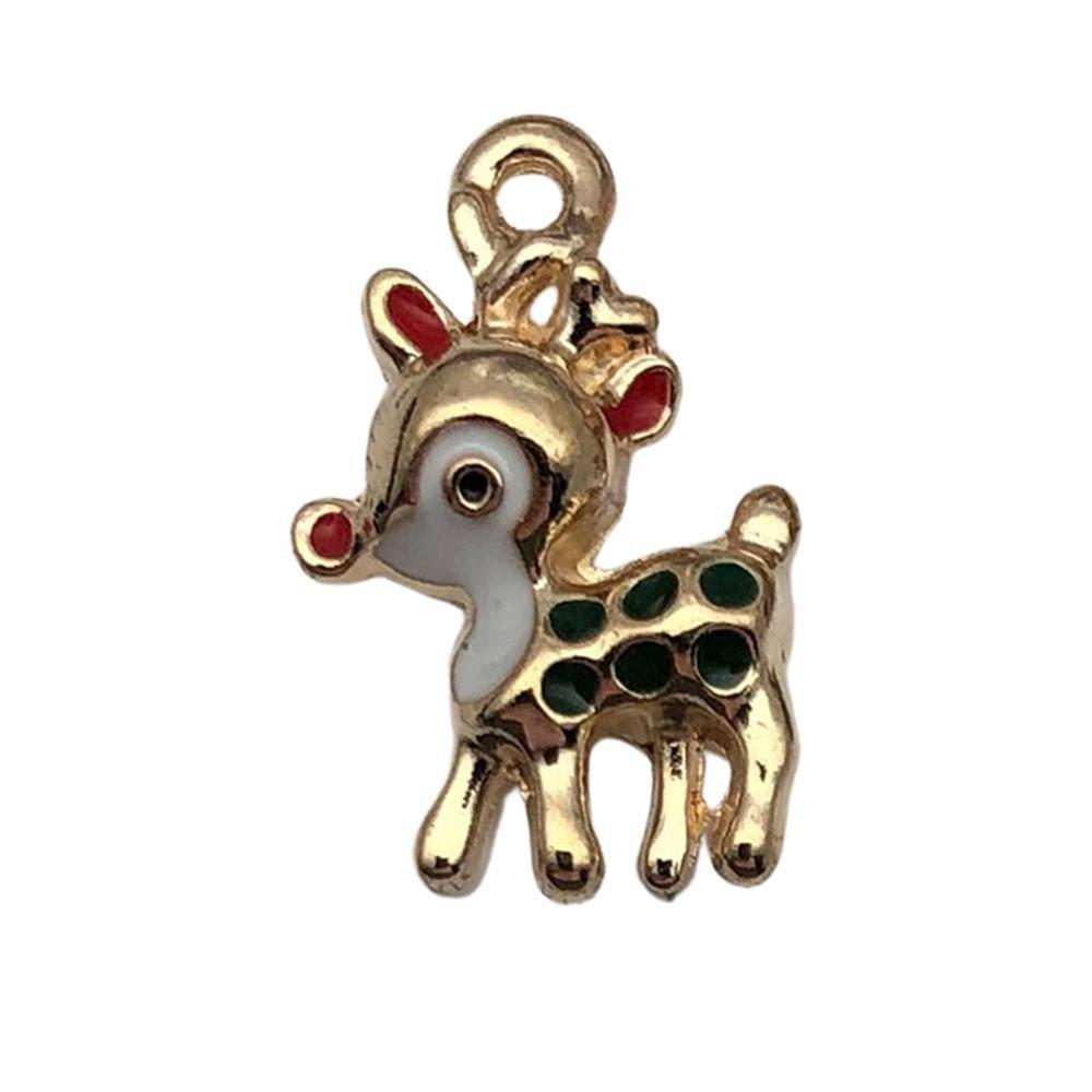 140 Kinds Of Christmas Drips Santa Claus Snowman Snowflake Deer Earrings Bracelet Pendant Diy Jewelry Accessories