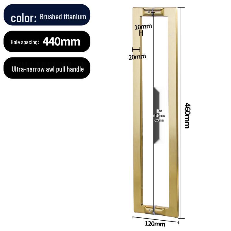 

Jun Dingying Titanium Alloy Shower Door Handle