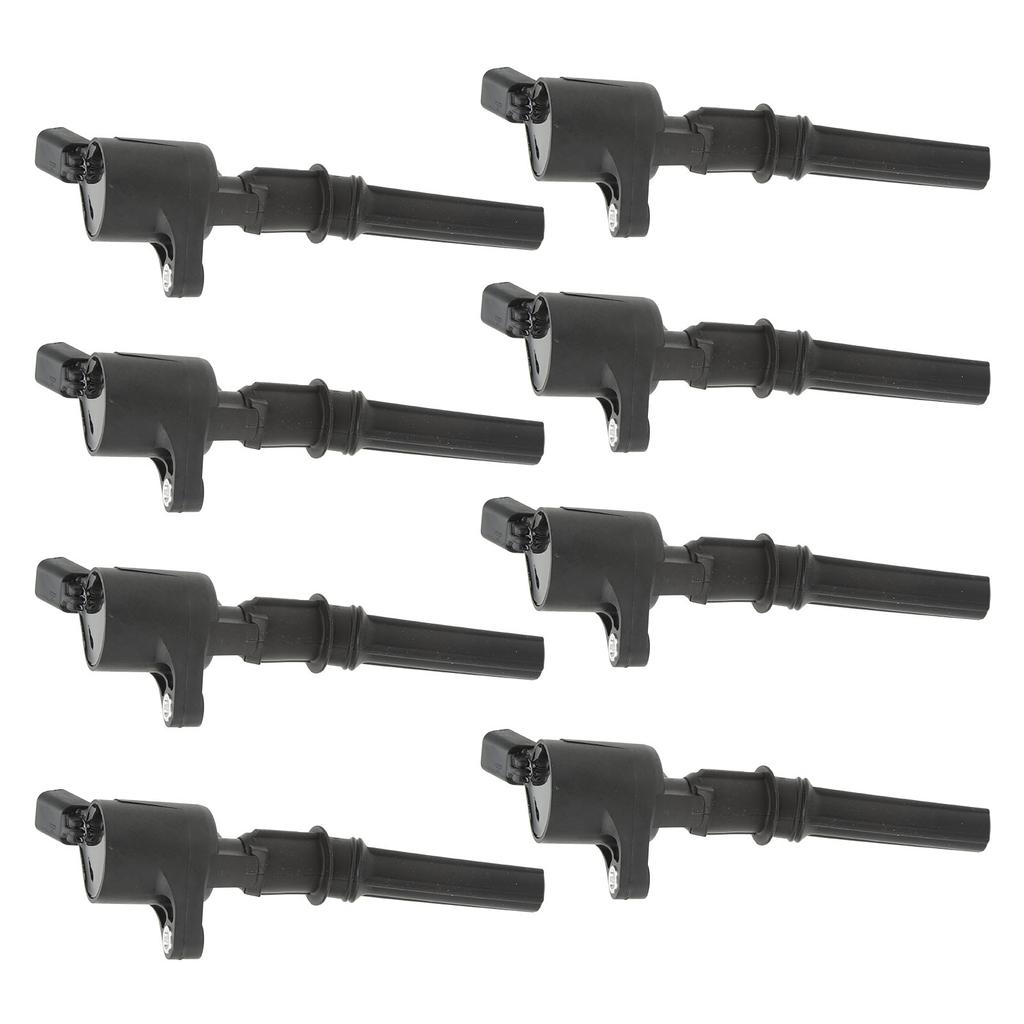 8PCS Ignition Coil FD502 Metal Stable Performance Engine Ignition Coil Replacement for Ford E‑150 E‑250 E‑350
