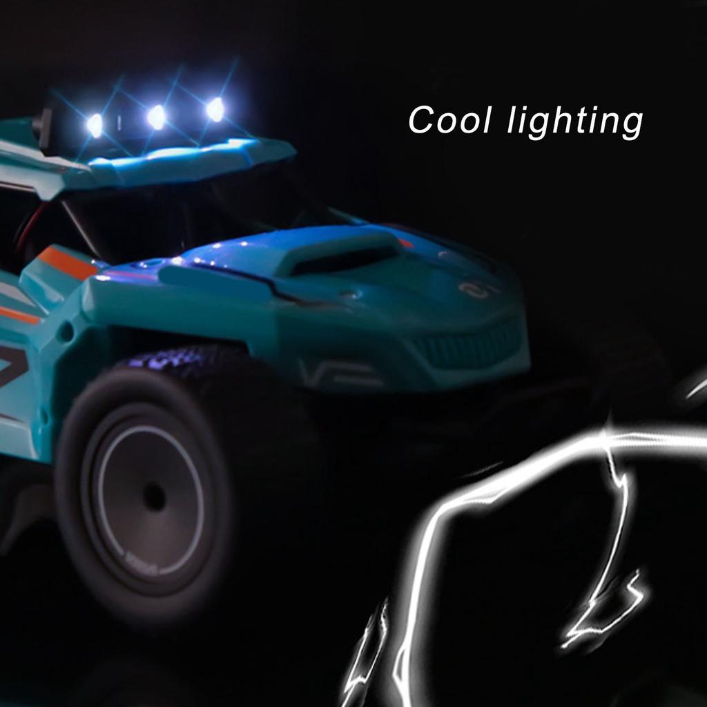 1/20 Off Road Racing Car High Speed USB Charging Crasroof 2.4G RC Crawler with LED Light for Boys Girls