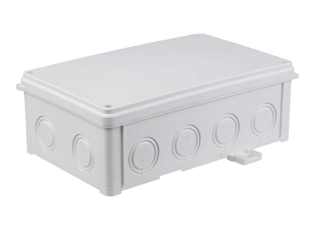 Wall-mounted installation box 180x110x61 , IP54, white, N110x180S