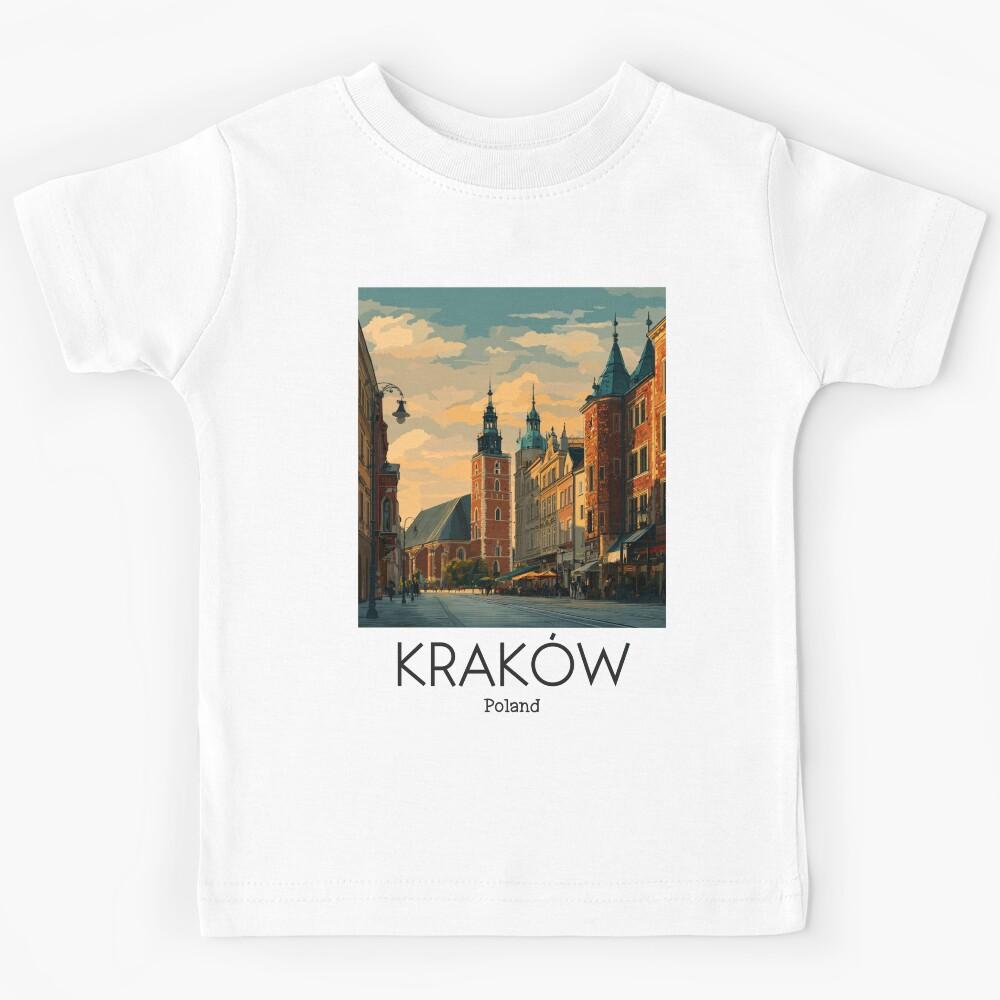 A Vintage Illustration of Kraków - Poland  Kids T-Shirt 150