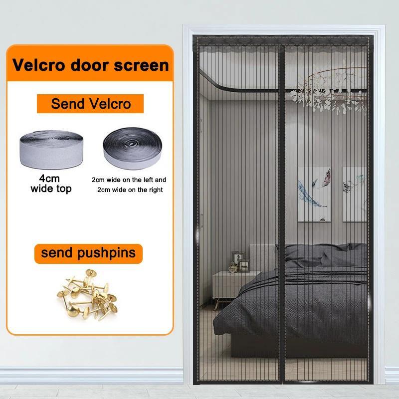 

Summer Mosquito-Proof Mesh Screen Door Curtain Anti Mosquito Net Door Screen Auto Mesh Magnetic Screen Door 80x210cm
