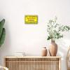 Caution Sign Metal Plate 20x30cm Entrance Exit Warning Sticker