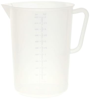 MT Trimatsu AS ONE MTI Polypropylene Measuring Cup 5.0L: Made of Polypropylene, Making It Durable and Resistant To Heat Up To 120℃, So It Can