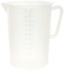 MT Trimatsu AS ONE MTI Polypropylene Measuring Cup 5.0L: Made of Polypropylene, Making It Durable and Resistant To Heat Up To 120℃, So It Can